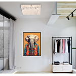 Люстра потолочная квадратная минималистичная Perfection of Geometry варинант исполнения - 5 | Loft Concept в Казани