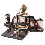 Настольный письменный набор из яшмы с декором в виде орла Manager Organizer варинант исполнения - 2 | Loft Concept в Казани