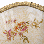 Ваза голубого цвета из фарфора с цветочным рисунком и бронзовой стрекозой Blue Garden варинант исполнения - 2 | Loft Concept в Казани