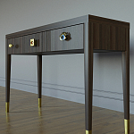 Дизайнерский Письменный стол Elsa Dreams Walnut с тремя ящиками варинант исполнения - 2 | Loft Concept в Казани