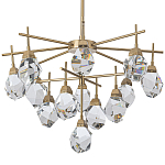 Люстра с хрустальными плафонами Esme Crystal Brass Chandelier варинант исполнения - 1 | Loft Concept в Казани