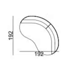 Двухместный диван Calypso варинант исполнения - 5 | Loft Concept в Казани