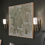  Бра с прямоугольным черным основанием и белым матовым цилиндрическим плафоном Kichler варинант исполнения - 15 | Loft Concept в Казани