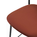 Стул барный с широкой полукруглой спинкой Chair Smooth Shapes варинант исполнения - 5 | Loft Concept в Казани