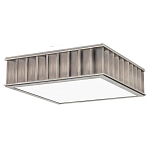 Потолочный светильник квадратный с гофрированным абажуром цвета графит Millennium варинант исполнения - 2 | Loft Concept в Казани