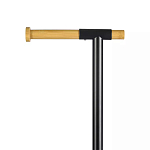 Держатель для туалетной бумаги с подвесным ершиком Black Bathroom Accessory варинант исполнения - 3 | Loft Concept в Казани