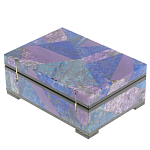 Шкатулка из натурального камня лазурит и чароит Stone Casket варинант исполнения - 4 | Loft Concept в Казани