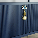 Стеллаж со стеклянными полками Elsa Dreams Blue варинант исполнения - 8 | Loft Concept в Казани