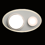 Бра овальной формы белого цвета с 2-мя лампами Lunar Pebbles варинант исполнения - 4 | Loft Concept в Казани