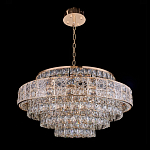 Люстра хрустальная в неоклассическом стиле на золотистом каркасе Majesty варинант исполнения - 8 | Loft Concept в Казани