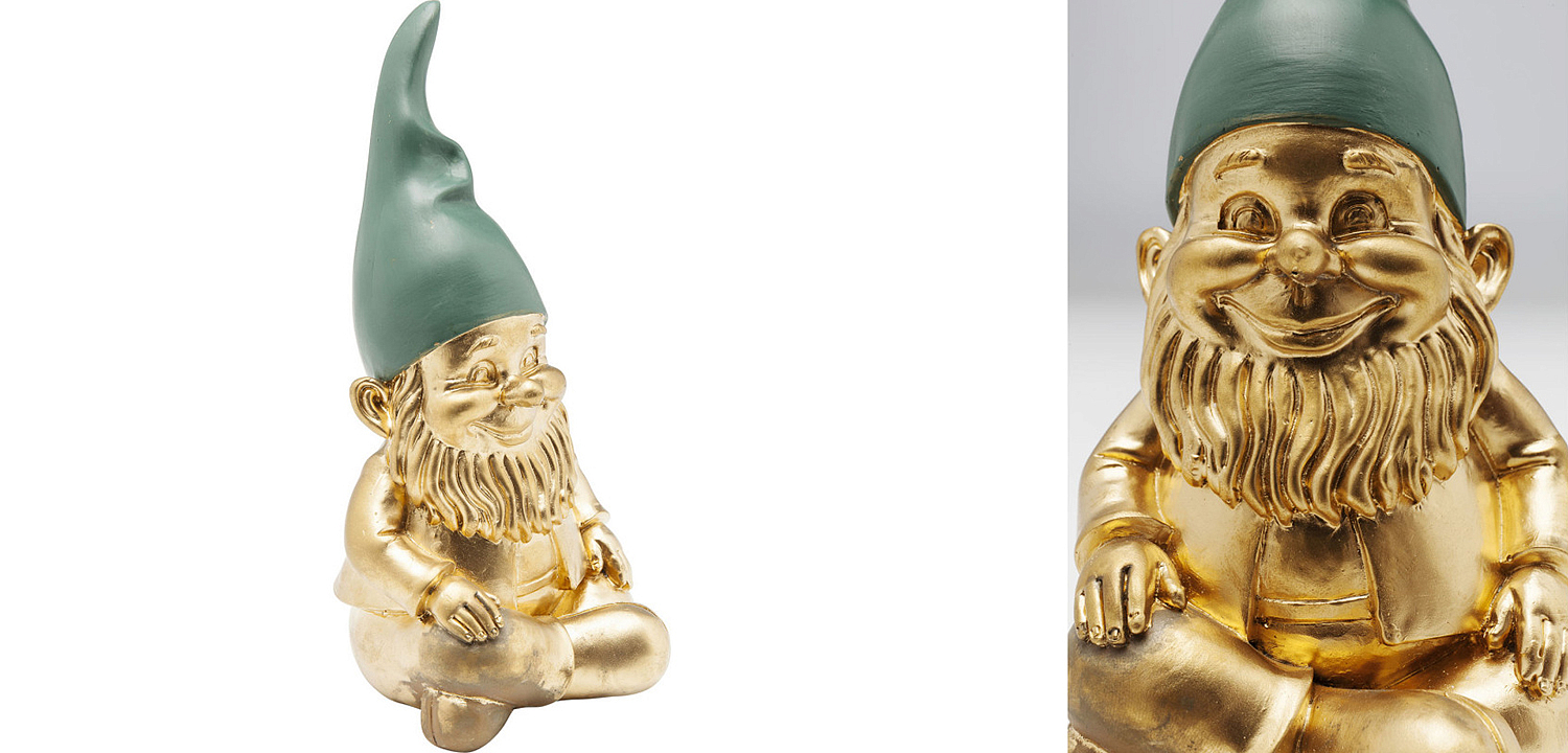 Статуэтка Golden Sitting Gnome Статуэтка Golden Sitting Gnome - Loft-Concept в Казани
