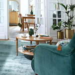 Кресло велюровое горчичного цвета Diaspro Mustard Armchair варинант исполнения - 8 | Loft Concept в Казани