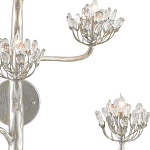 Бра серебряное в виде растения Silver Flower Glade варинант исполнения - 1 | Loft Concept в Казани