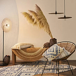 Чехол на подушку с узором в этно-стиле Blue Ikat варинант исполнения - 7 | Loft Concept в Казани