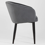 Мягкое кресло на металлических ножках Shaggy Dark Grey варинант исполнения - 2 | Loft Concept в Казани