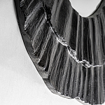 Зеркало в фактурной черной раме в современном стиле Black Maelstrom варинант исполнения - 2 | Loft Concept в Казани