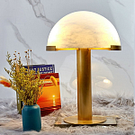 Настольная лампа c абажуром в форме купола из натурального камня  Heavenly Harmony варинант исполнения - 3 | Loft Concept в Казани