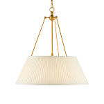 Подвесной светильник светодиодный с фактурным тканевым конусообразным абажуром White Fabric Lampshade варинант исполнения - 1 | Loft Concept в Казани