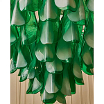 Люстра из стеклянных зеленых лепестков Petalled Illuminator варинант исполнения - 6 | Loft Concept в Казани