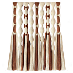 Дизайнерский Декор на стену с кисточками из хлопковых нитей wall panel Thread brushes варинант исполнения - 4 | Loft Concept в Казани