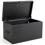 Деревянный сундук из массива манго Mango Chest Black варинант исполнения - 2 | Loft Concept в Казани