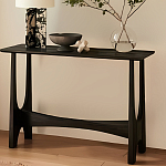 Консоль деревянная чёрная Black Tanner варинант исполнения - 4 | Loft Concept в Казани