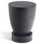 Приставной столик из массива манго Tom-tom Black варинант исполнения - 1 | Loft Concept в Казани