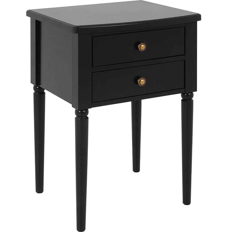 Прикроватная тумба Вlues Black Черный в Казани | Loft Concept 