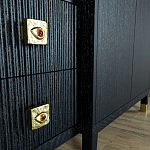 Большой шкаф с витриной Elsa Dreams Black варинант исполнения - 6 | Loft Concept в Казани