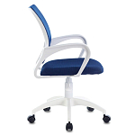 Офисное кресло с основанием из белого пластика Desk chairs Blue варинант исполнения - 3 | Loft Concept в Казани