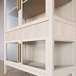 Витрина Primo со стеклянными фасадами и 2 ящиками Светлый дуб варинант исполнения - 5 | Loft Concept в Казани