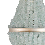 Люстра с каскадом из стеклянных декоративных элементов Shining Sea Glass варинант исполнения - 1 | Loft Concept в Казани