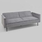 Диван современный вельветовый прямой Worcester Серый варинант исполнения - 4 | Loft Concept в Казани