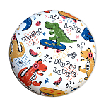 Пуф детский круглый с принтом Dinosaurs CHILDHOOD варинант исполнения - 3 | Loft Concept в Казани