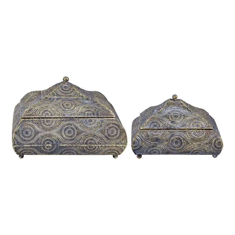 Набор из двух шкатулок с эффектом патинирования Austronesian Caskets  в Казани | Loft Concept 