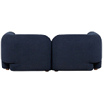 Дизайнерский двухместный диван с мягкими спинкой и подлокотниками синий Madelaine Sofa Blue варинант исполнения - 2 | Loft Concept в Казани