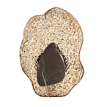 Бра с волнообразным стеклянным плафоном и вставкой из мрамора Liquid Stone варинант исполнения - 6 | Loft Concept в Казани