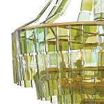Люстра круглая каскадная Explosion of Green Shades зеленое стекло варинант исполнения - 1 | Loft Concept в Казани