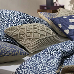 Постельное белье темно-синего цвета с рисунком Blossom Essence Sophie варинант исполнения - 6 | Loft Concept в Казани