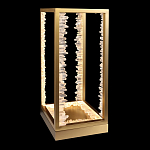 Настольная лампа прямоугольная с декоративными элементами в виде кристаллов Smooth Shine варинант исполнения - 1 | Loft Concept в Казани