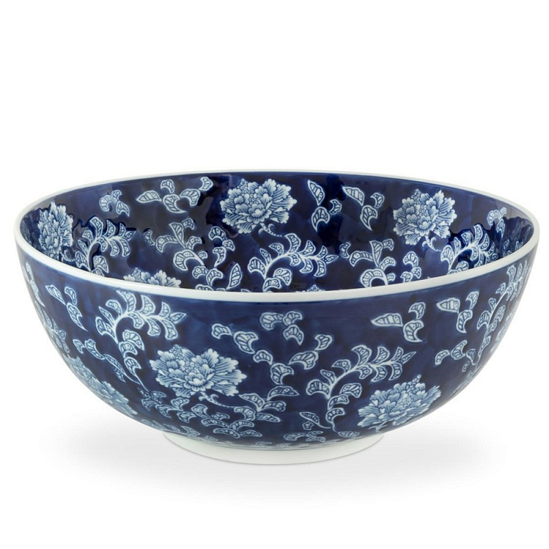 Салатник Bowl Chinoiserie Белый Синий в Казани | Loft Concept 