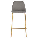 Барный стул на золотистых ножках VENDRAMIN Grey варинант исполнения - 2 | Loft Concept в Казани