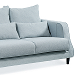 Диван Seldon с мягкими подушками голубое букле варинант исполнения - 3 | Loft Concept в Казани