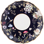 Чайный набор из фарфора темно-синий с рисунком цветов на 6 персон 12 предметов 280 мл Garden Whisper Porcelain Set  варинант исполнения - 2 | Loft Concept в Казани