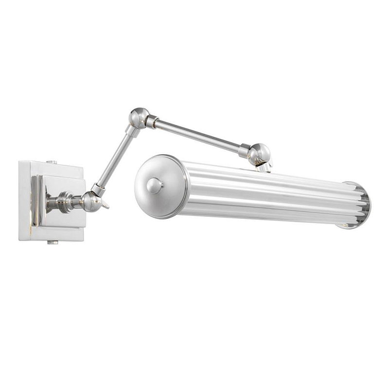Бра Eichholtz Wall Lamp Luca L Nickel Никель в Казани | Loft Concept 