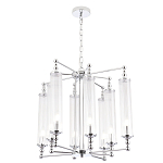 Люстра с 8-ю прозрачными цилиндрическими плафонами Jeanette варинант исполнения - 5 | Loft Concept в Казани