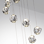 Люстра каскадня с 12-ю прозрачными шарообразными плафонами Bubbles Bocci варинант исполнения - 6 | Loft Concept в Казани