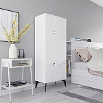 Комод белый с 4-мя дверцами на металлических ножках SPARK MULTIPURPOSE CABINET WHITE варинант исполнения - 2 | Loft Concept в Казани