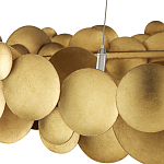 Люстра круглая из многослойных золотых дисков Metal Disc Chandelier варинант исполнения - 3 | Loft Concept в Казани