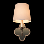 Бра с белым текстильным абажуром и фигурным основанием с зеркальной вставкой Vitorino варинант исполнения - 25 | Loft Concept в Казани